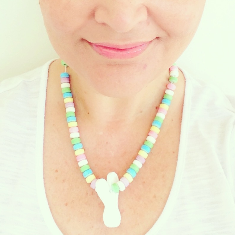 Easter themed candy necklace as seen on kirsten and co