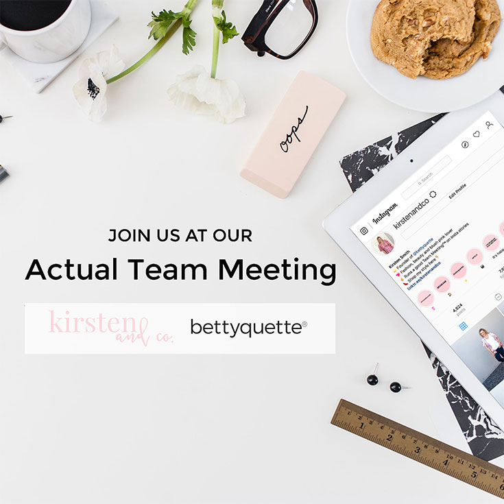 the Kirsten and co actual team meeting