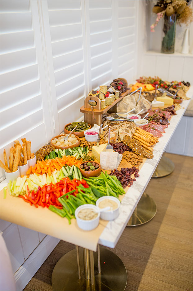 merci event space grazing table